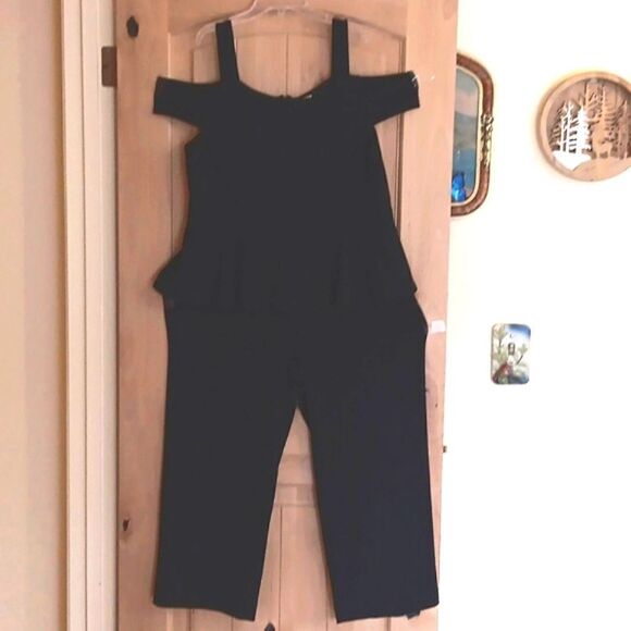 Chico's Off Shoulder Peplum Jumpsuit - Picture 6 of 16